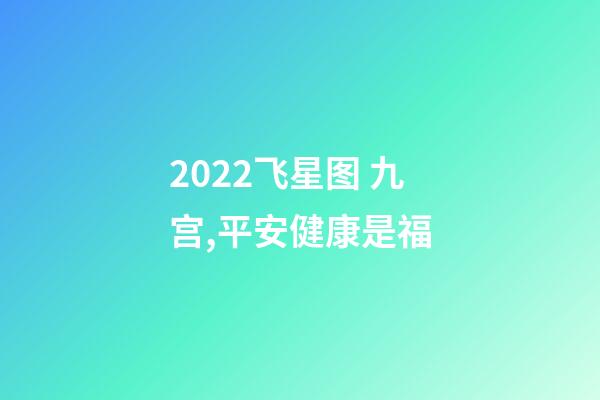 2022飞星图 九宫,平安健康是福-第1张-观点-玄机派